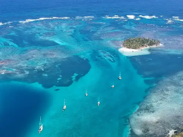 Arrecifes de coral en Cayos Holandeses, San Blas