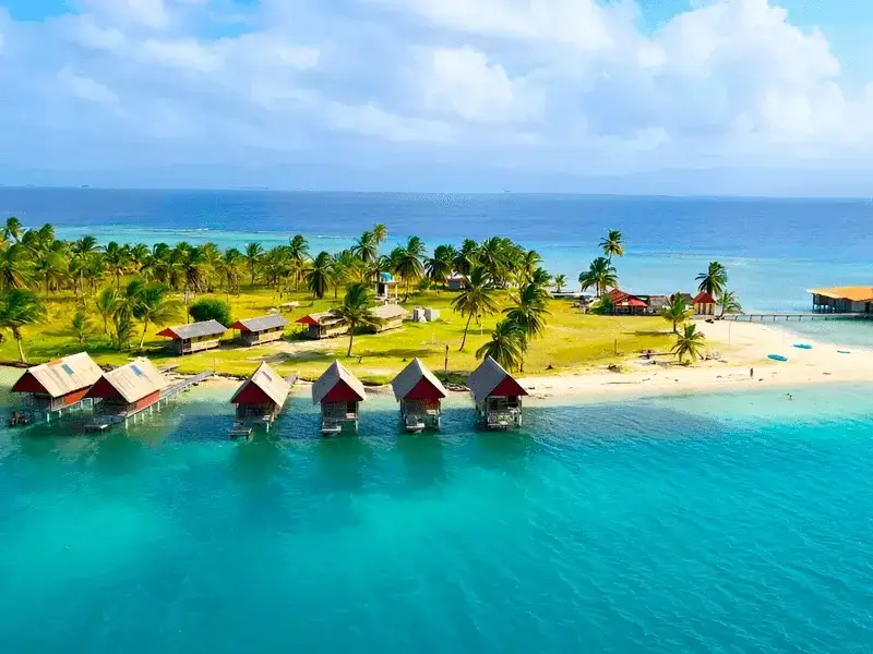Cabaña privada sobre el mar en San Blas